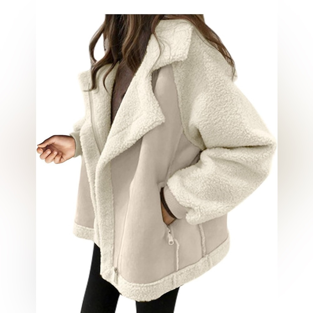 Brand New Long Sleeve Sherpa Woman’s Jacket